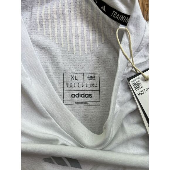 Adidas Men's White Heat.RDY Training Tank Top | Sleeveless Workout Shirt NWT XL - Picture 3 of 7